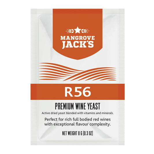 Mangrove Jack's Premium R56 Wine Yeast 8g Sachet - For Full Bodied Red Wines